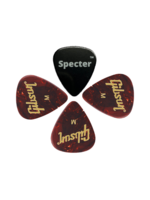 Gibson Gibson Plectrum Set voor Gitaar - Medium 3 Stuks (0.73mm) + Specter Plectrum - Hoge Kwaliteit voor Gitaarspelers
