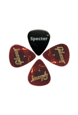 Gibson Gibson Plectrum Set (Thin) – 3 Stuks + Specter Plectrum - Lichtgewicht en Nauwkeurig voor Gitaarspelers