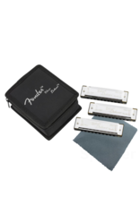Fender Fender Blues Mondharmonica Set - 3 Stuks in C, G, A + Luxe Specter Polijstdoekje