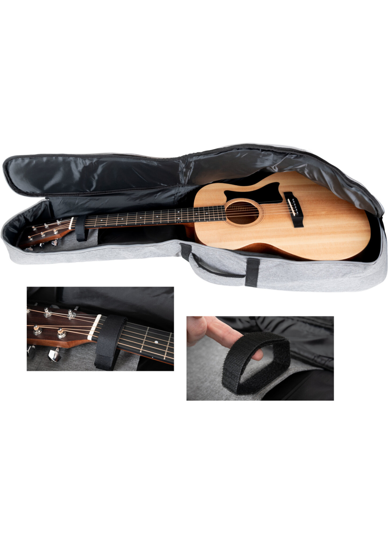 Shaman Shaman Premium - Line Akoestische Gitaartas – Grijs, Robuust & Comfortabel  Specter Plectrum