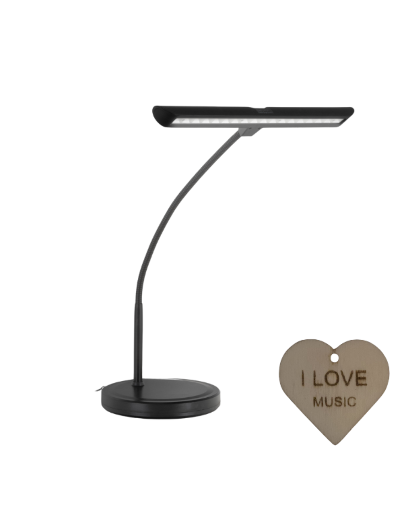 Specter Specter 12120WW Pianolamp met Dimbare LED Verlichting + Sleutelhanger