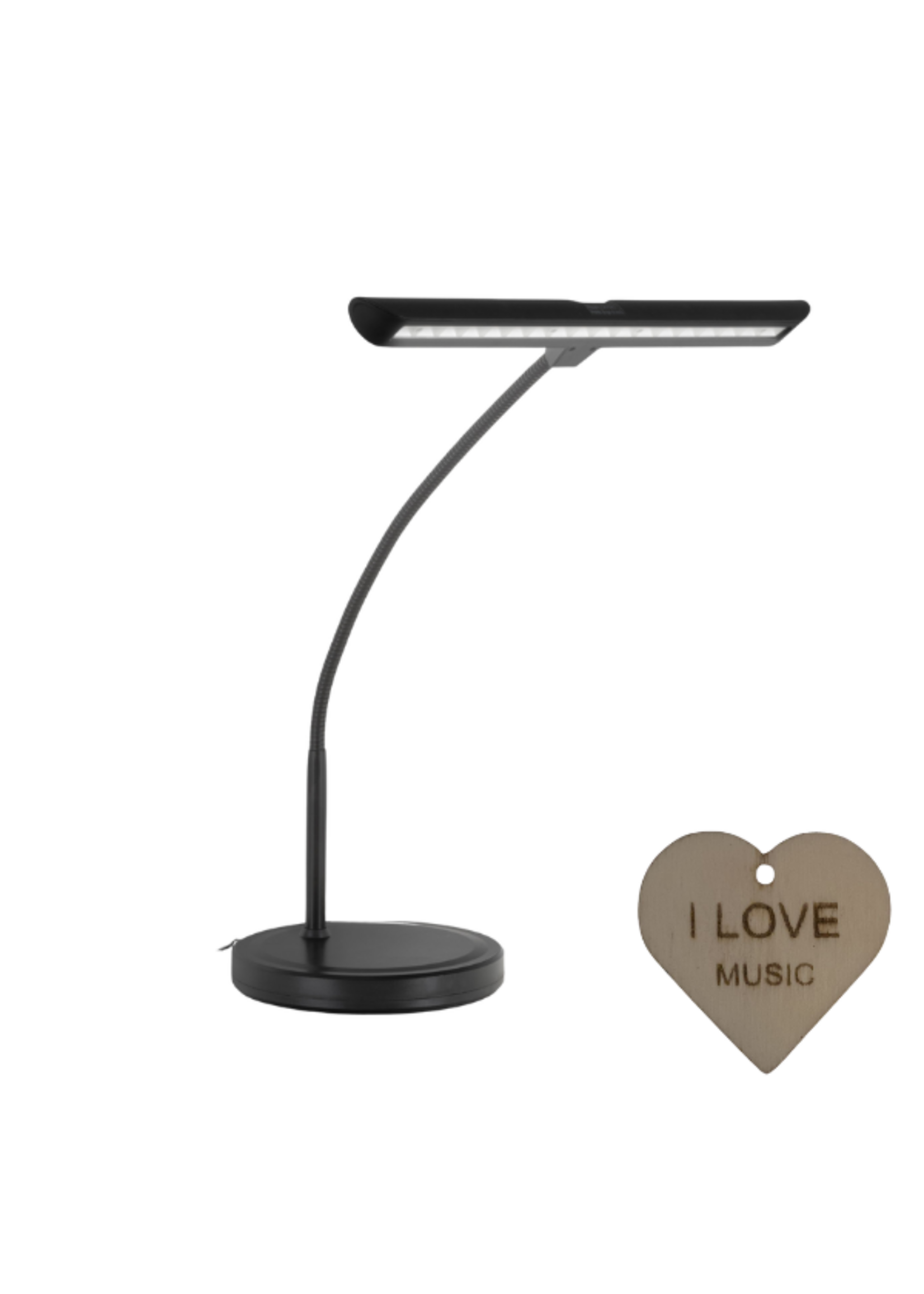 Specter Specter 12120WW Pianolamp met Dimbare LED Verlichting + Sleutelhanger