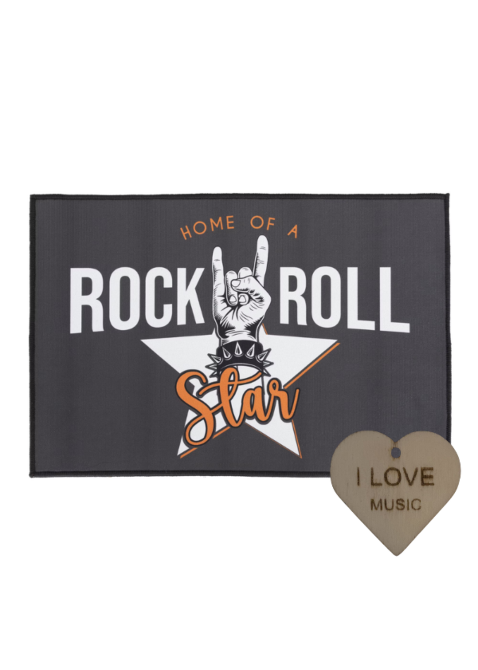 Specter Joycraft DMR-4060 Deurmat Rockstar – 60x40 cm – Inclusief Specter Sleutelhanger