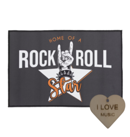 Specter Joycraft DMR-4060 Deurmat Rockstar – 60x40 cm – Inclusief Specter Sleutelhanger Specter Joycraft DMR-4060 Deurmat Rockstar – 60x40 cm – Inclusief Specter Sleutelhanger