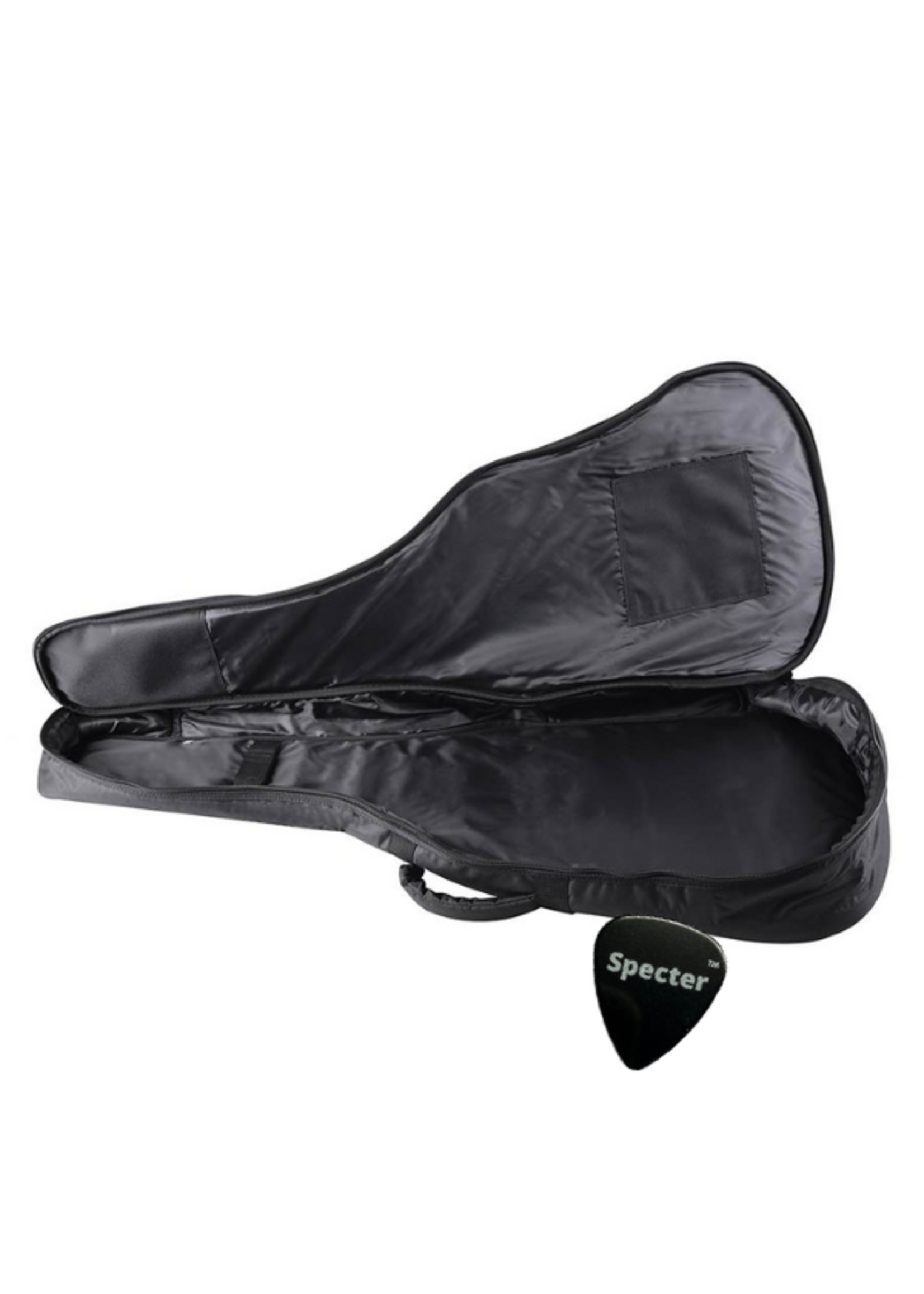 Specter Boston gitaartas klassieke gitaar 10mm voering zwart + Specter plectrum