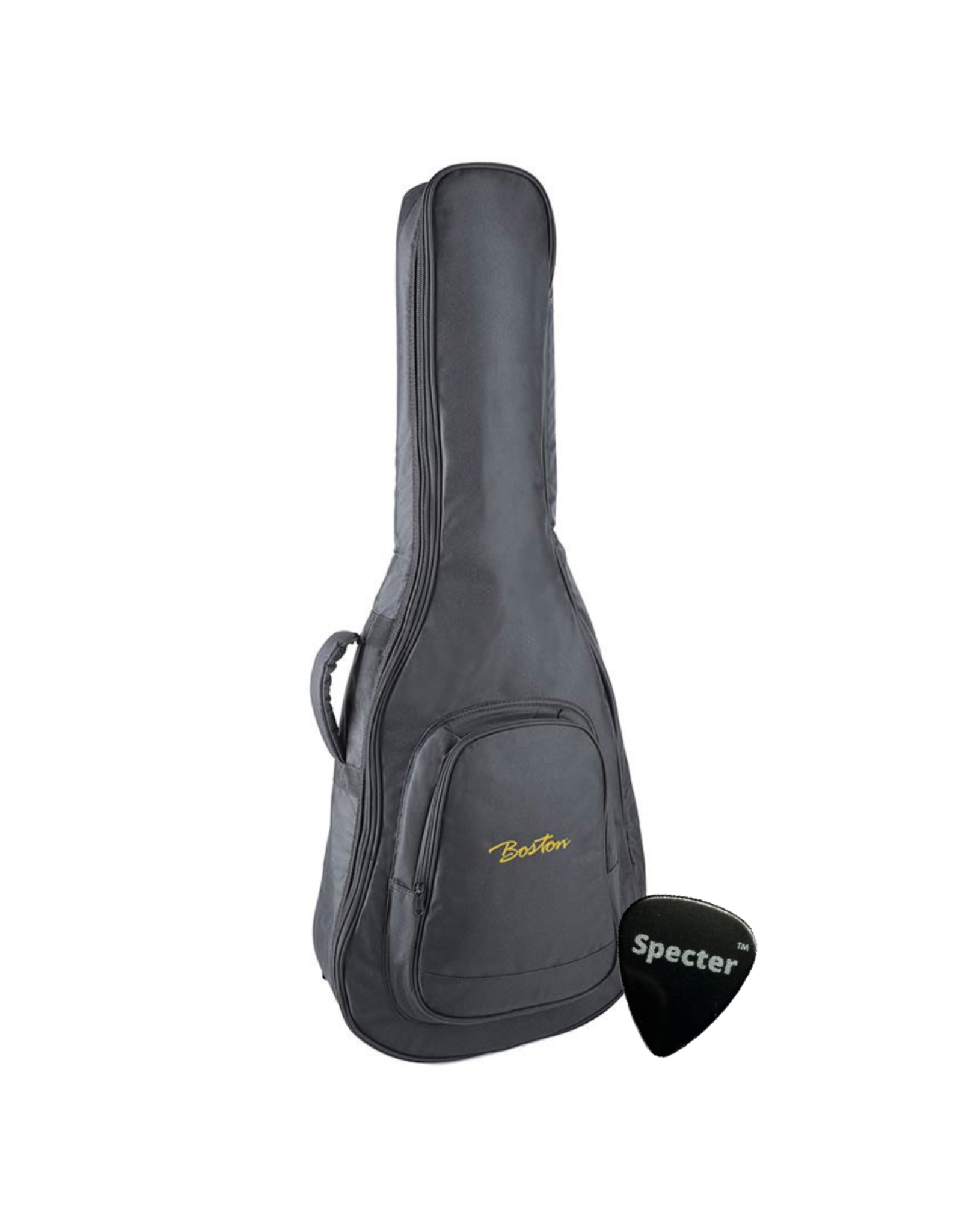 Specter Boston gitaartas klassieke gitaar 10mm voering zwart + Specter plectrum