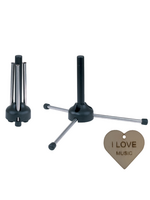 gewa Gewa dwarsfluit standaard – stabiele fluit houder zwart + Specter sleutelhanger