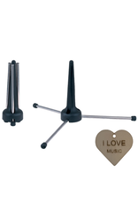 gewa Gewa klarinet standaard – opvouwbare driepoot met kunststof kegel + Specter sleutelhanger