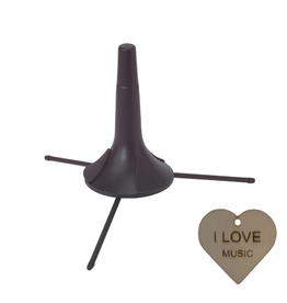 gewa Gewa trompet standaard – opvouwbaar model met inschroefbare poten + Specter sleutelhanger