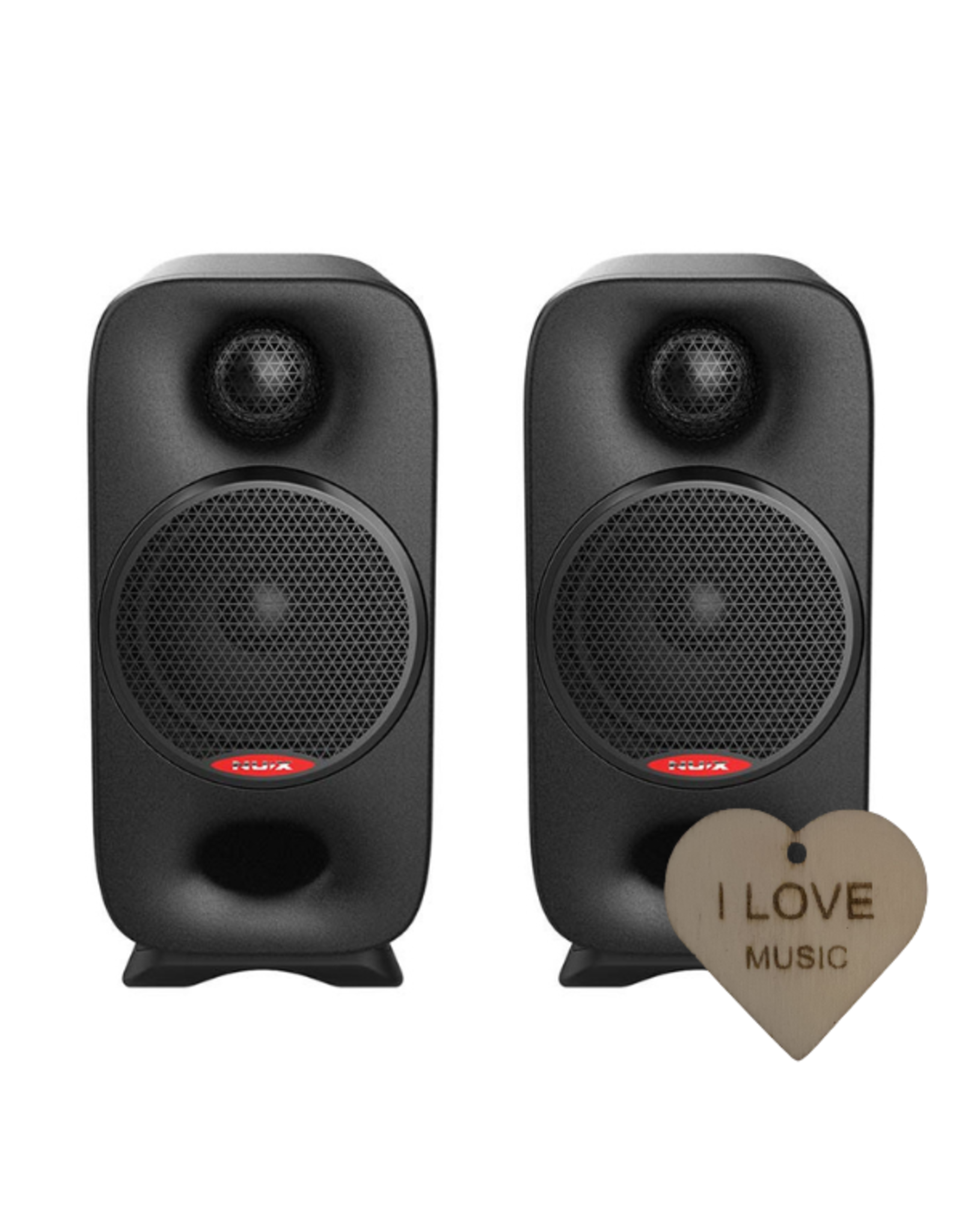NUX NUX AXON 3 studio monitoren – compacte referentie speakers met Specter sleutelhanger