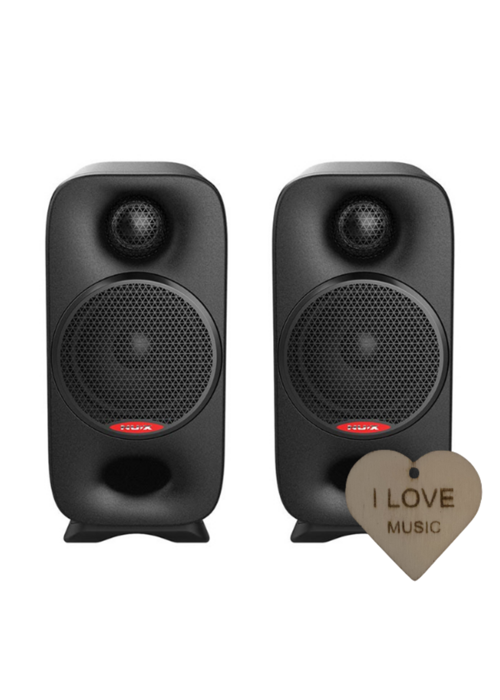 NUX NUX AXON 3 studio monitoren – compacte referentie speakers met Specter sleutelhanger