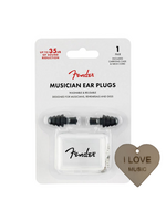 Fender Fender siliconen gehoorbeschermers – 27dB oordoppen met opbergbakje en Specter sleutelhanger