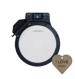Medeli Medeli digitale drum coach – portable 10" mesh practice pad met Bluetooth en Specter sleutelhanger