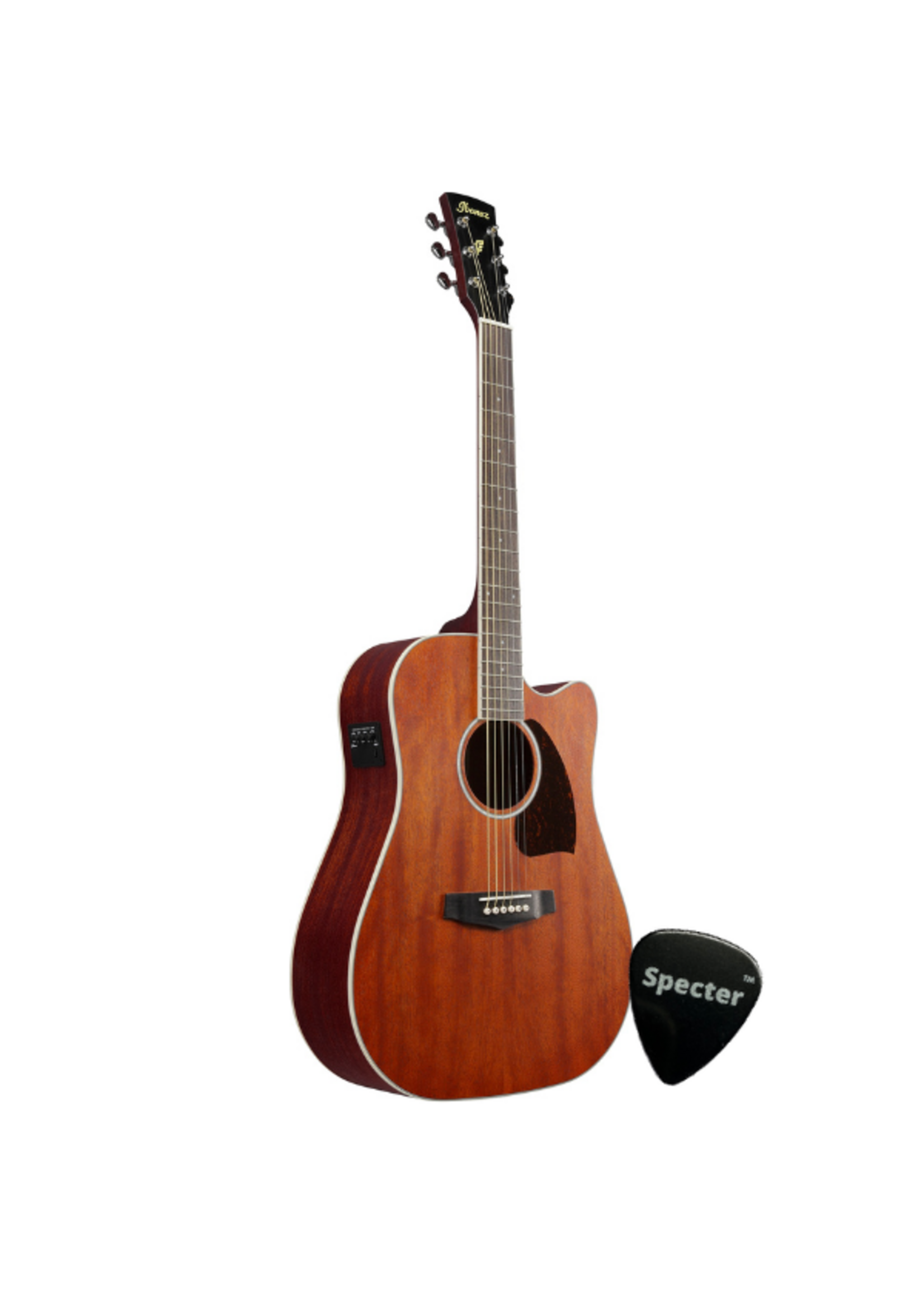 Ibanez Ibanez elektrisch-akoestische westerngitaar PF16MWCE-OPN naturel met Specter plectrum