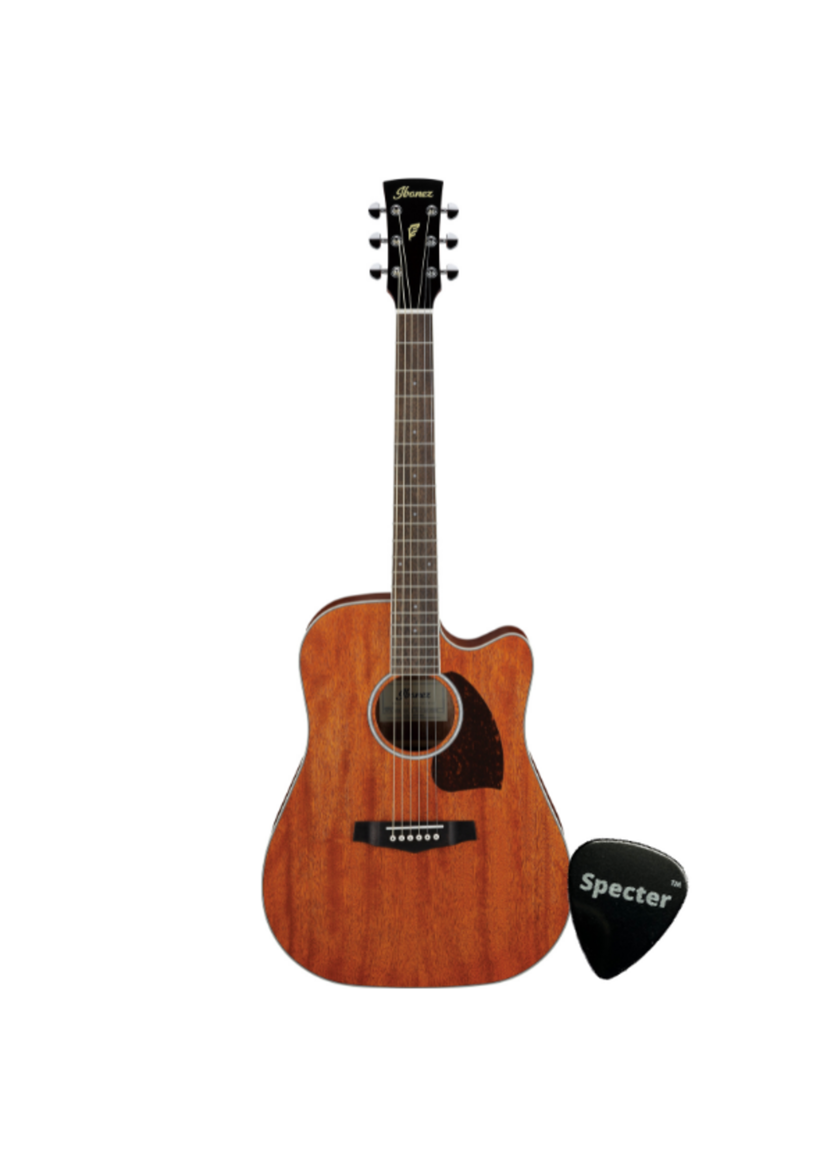 Ibanez Ibanez elektrisch-akoestische westerngitaar PF16MWCE-OPN naturel met Specter plectrum