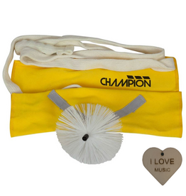 specter Altsaxofoon Pull-Through microvezeldoek geel met Specter sleutelhanger