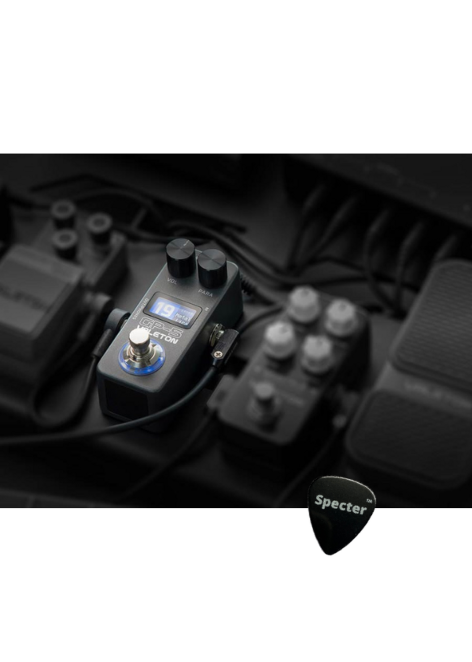Valeton Valeton GP-5 compact multi-effectpedaal met SnapTone, IR loader en Specter plectrum