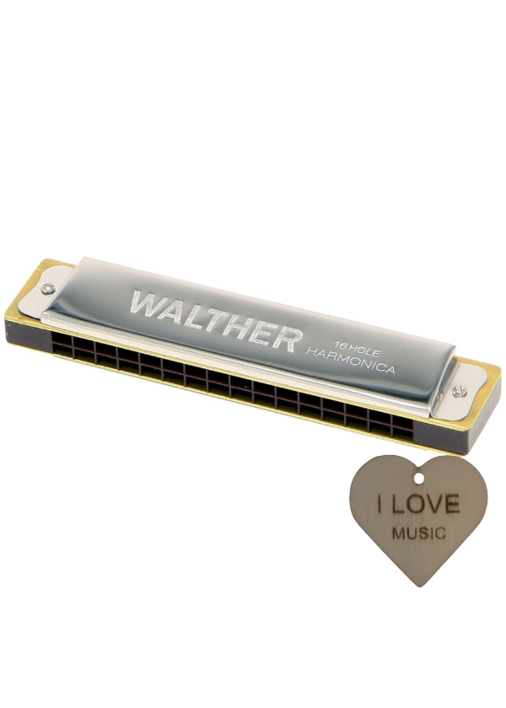 gewa GEWA Tremolo mondharmonica C-majeur 32-stemmig met Specter sleutelhanger