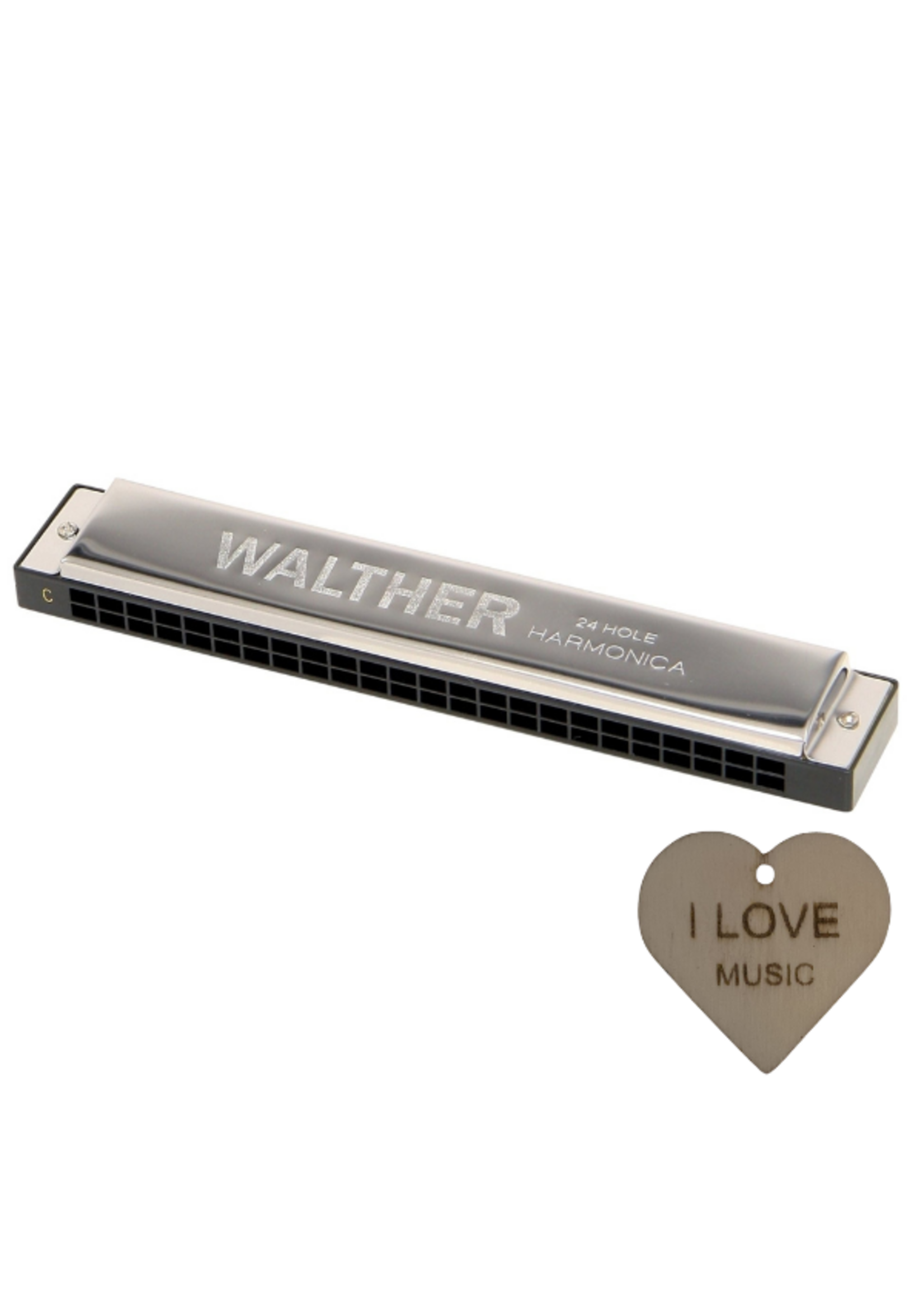 gewa GEWA Tremolo mondharmonica C-majeur 48-stemmig met Specter sleutelhanger