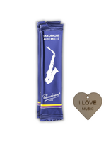 Vandoren Vandoren Traditional Alt Sax Rieten 2.5 – 2 Stuks – Saxofoon Riet – Inclusief Specter Sleutelhanger