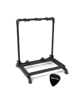 gewa GEWA Multi Gitaar Standaard GS-103B – Voor 3 Instrumenten – Opvouwbaar – Zwart – Incl. Specter Plectrum