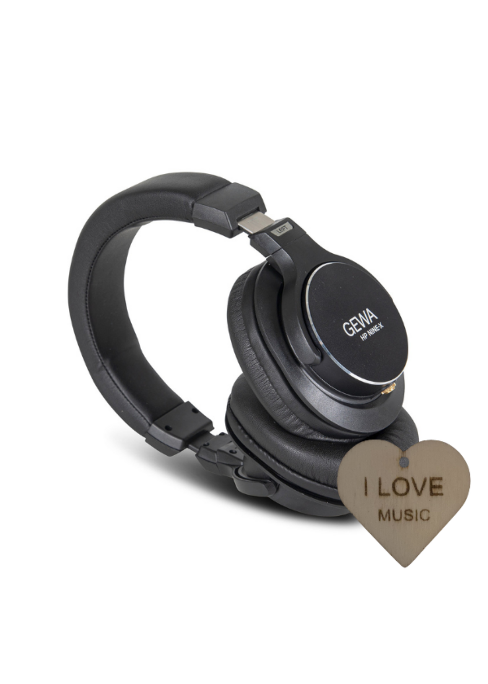 gewa GEWA HP Nine-X Hoofdtelefoon – Studio Koptelefoon – Over-Ear – Voor Piano & E-Drums – Incl. Specter Sleutelhanger