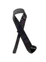 Gaucho Gaucho GST-941 Gitaarband – Europees rundleer – 6 cm – Zwart – incl. Specter plectrum