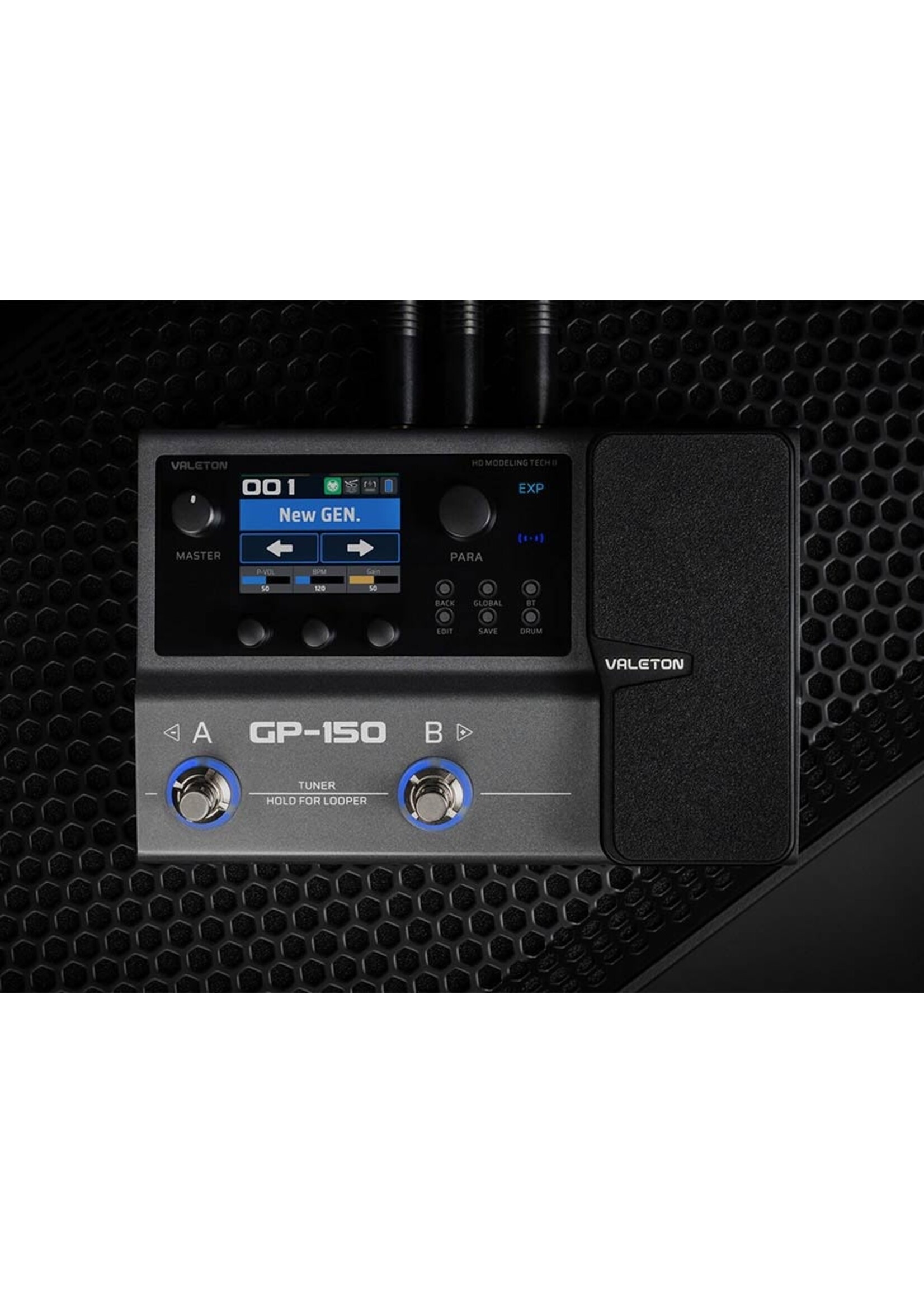 Valeton Valeton GP-150 Multi-effects Processor – NAM & IR Loader – Looper – USB Interface – Oplaadbaar – incl. Specter plectrum