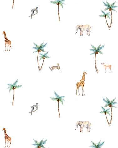 Savannah Palmtree Wallpaper on roll - Creative Lab Amsterdam