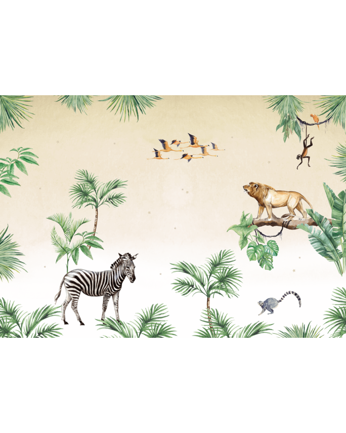 King of the Jungle Wallpaper Mural Creative Lab Amsterdam