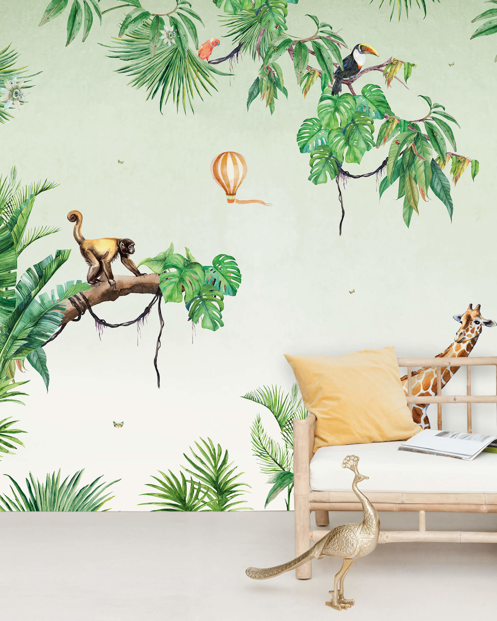 Monkey Jungle Wallpaper Mural Creative Lab Amsterdam