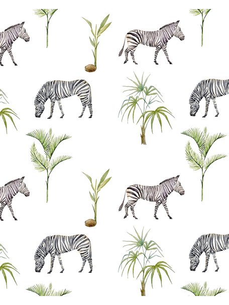 Zebra Palm Wallpaper - Creative Lab Amsterdam