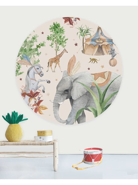 Creative Lab Amsterdam Elephant Wallpaper Circle
