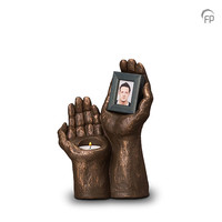 UGK 067 AT Ceramic urn bronze