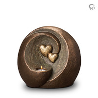 UGK 075 DT Duo ceramic urn bronze