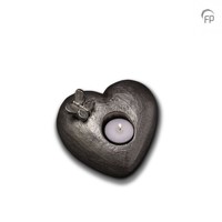 UGKS 001 AT Ceramic urn silver colour