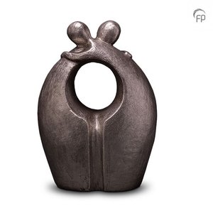 Geert Kunen UGKS 014 B Ceramic urn silver colour