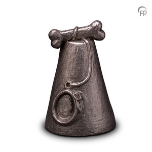 Geert Kunen UGKS 206 Ceramic pet urn silver colour