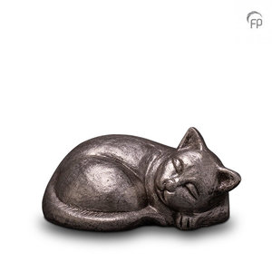 Geert Kunen UGKS 210 Ceramic pet urn silver colour