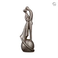 UGKS 504 Ceramic urn silver colour - I loved and lost you