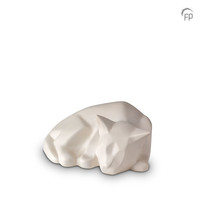 KU 166 Ceramic pet urn Cat matt