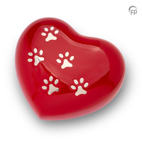HUH 018 L Metal pet urn heart large
