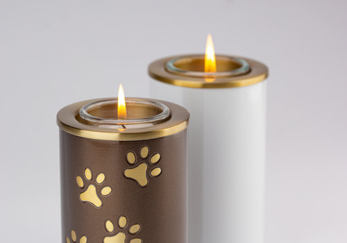 Candle holder pet urns