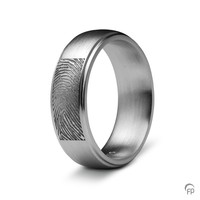 RF 05.6M Ring brushed with fingerprint