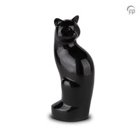 HU 260 Metal pet urn cat black