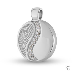 Atlantis Memorials HF 099 Ash pendant with fingerprint