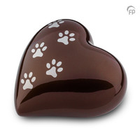 HUH 032 L Metal pet urn heart large