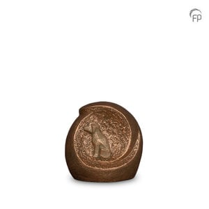 Geert Kunen UGK 224 Ceramic pet urn bronze