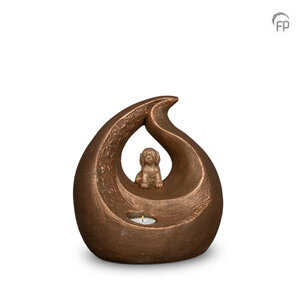 Geert Kunen UGK 228 Ceramic pet urn bronze