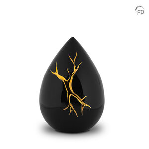 KU 198 M Ceramic medium urn Kintsugi